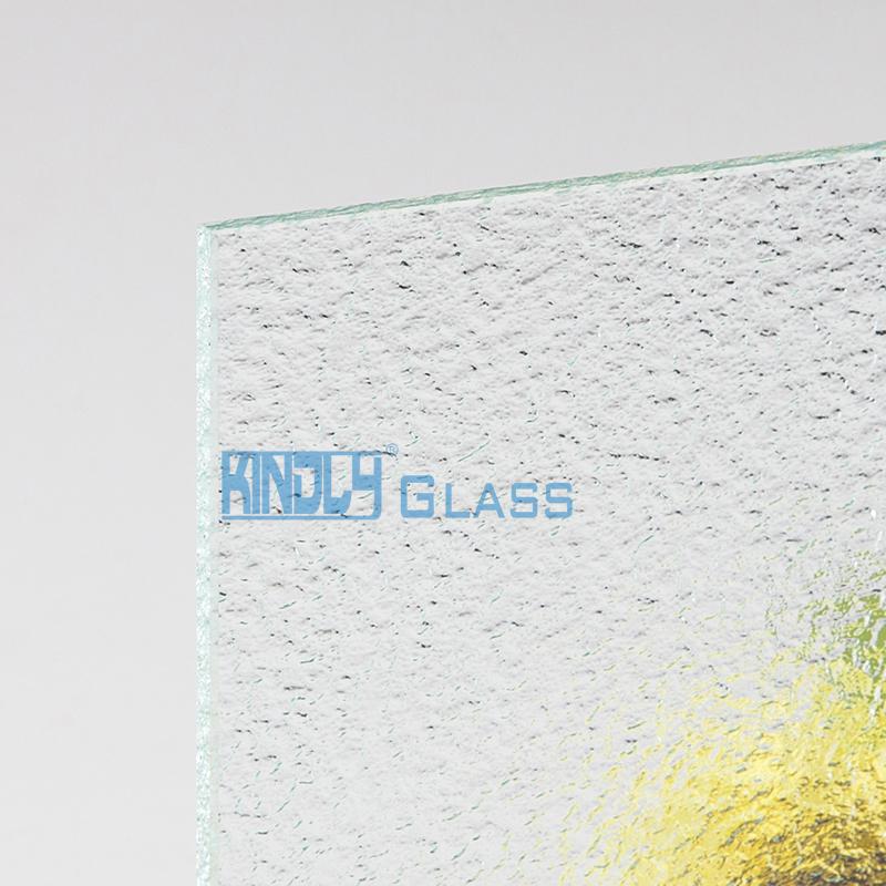 Clear Granite Patterned Glass